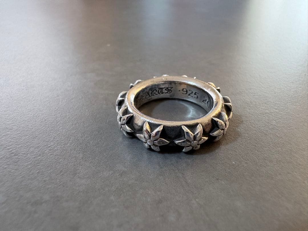 クロムハーツ スターバンドリング 指輪 アクセサリー シルバー　13号