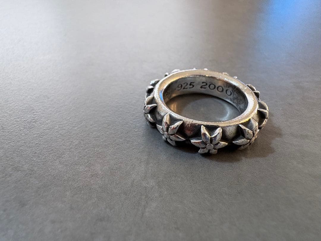 クロムハーツ スターバンドリング 指輪 アクセサリー シルバー　13号