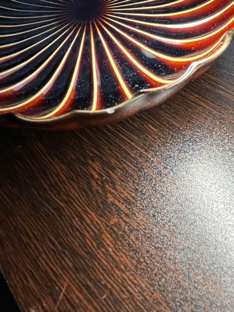 【りお】カネコ小兵　ぎやまん陶 楕円大皿　5枚セット