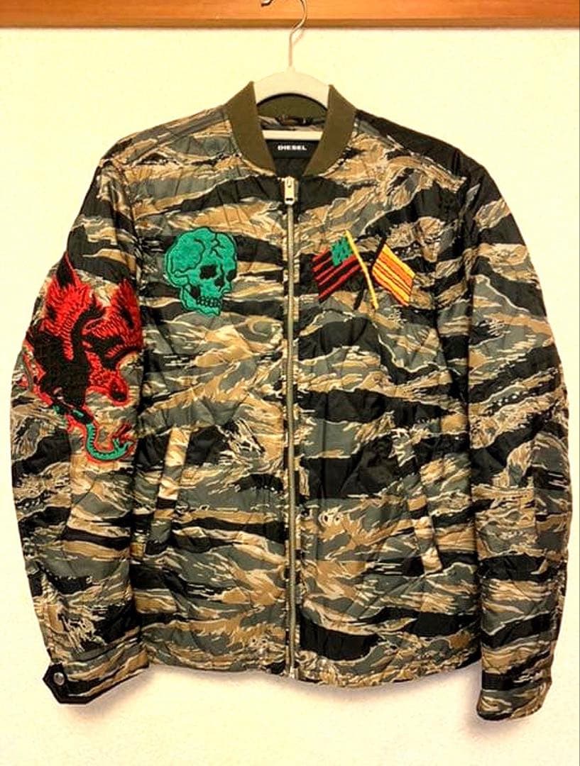 DIESEL スカジャン ブルゾン ミリタリー 迷彩