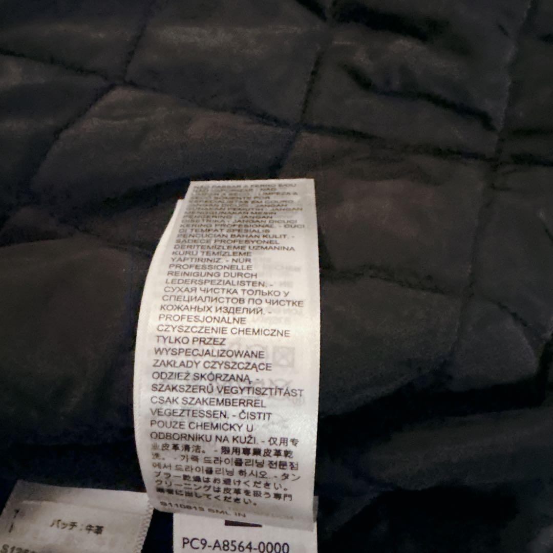 【新品タグ付】リーバイス 本革シープスキン 襟ボア レザージャケット L 黒