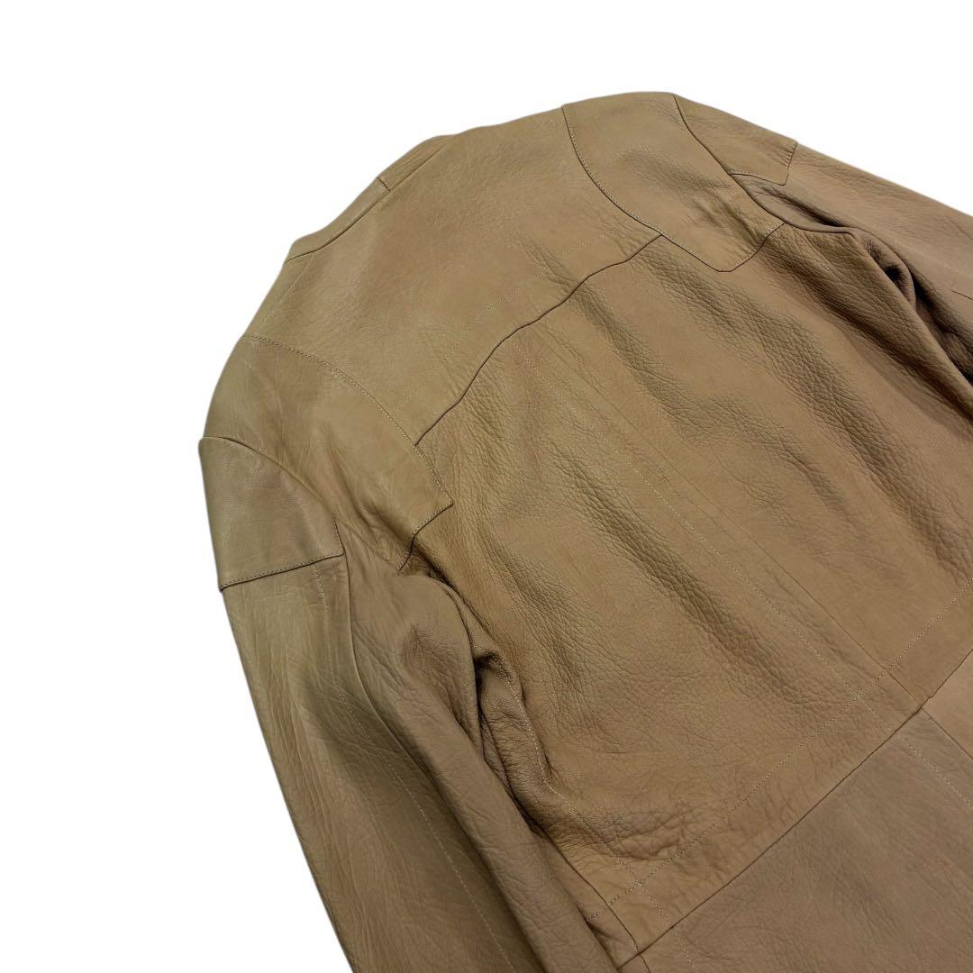 Rick Owens MADE IN ITALY ラムレザージャケット ベージュ