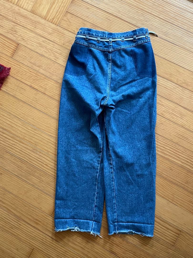 最値下げ！MAISON EUREKAエウレカ青デニム ハイウエスト カットオフ