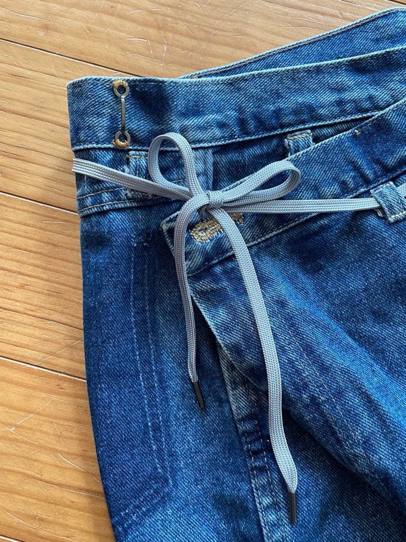 最値下げ！MAISON EUREKAエウレカ青デニム ハイウエスト カットオフ