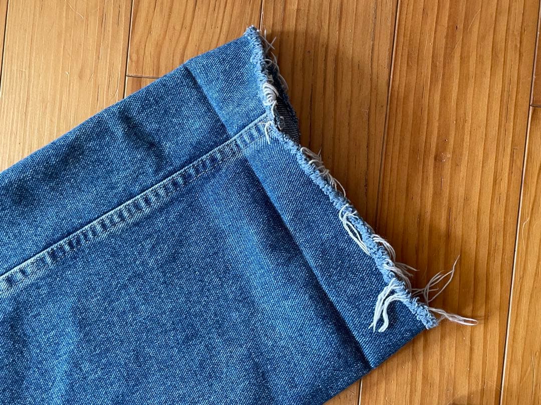 最値下げ！MAISON EUREKAエウレカ青デニム ハイウエスト カットオフ