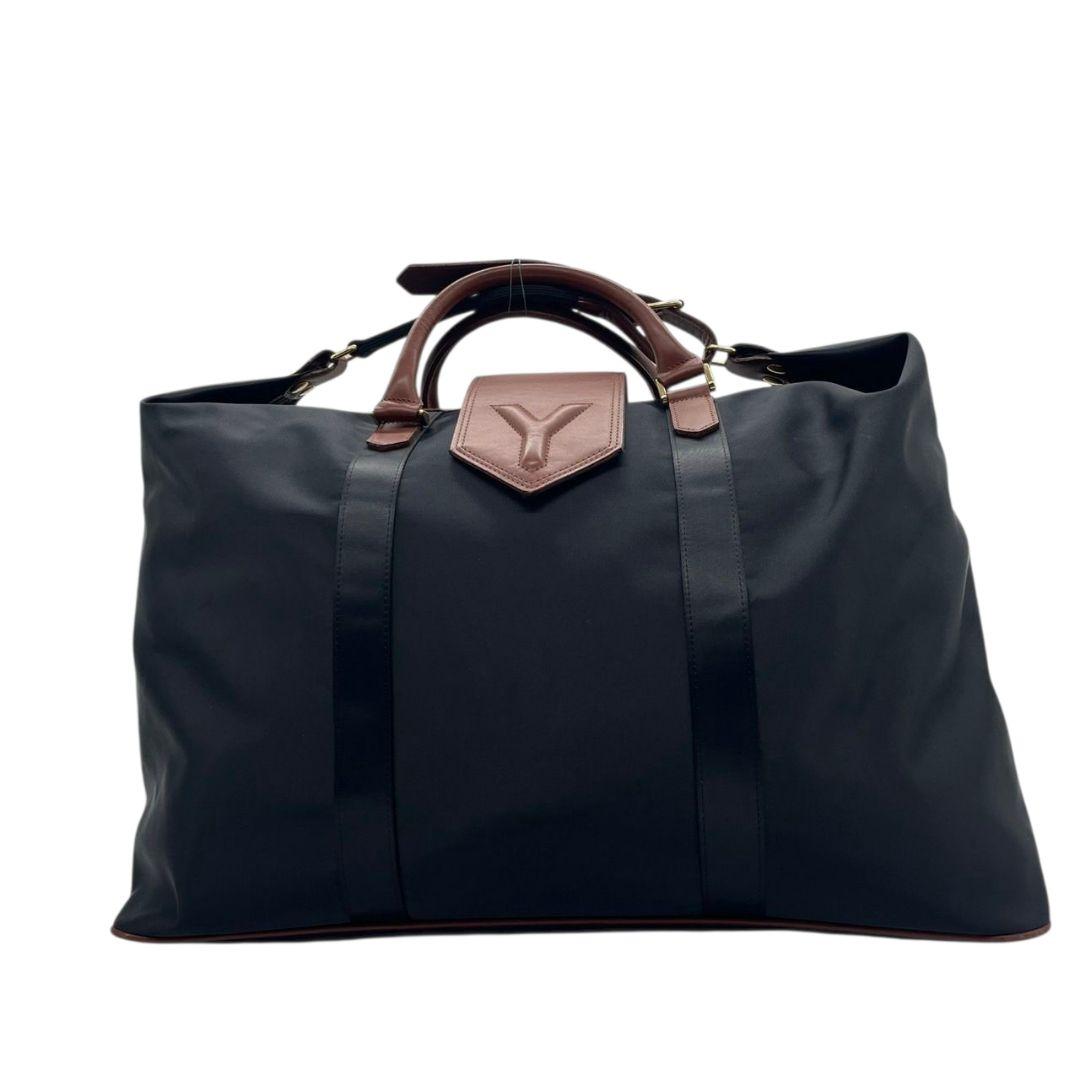 美品　イヴサンローラン　ボストンバッグ　ネイビー　ショルダー　2way　X