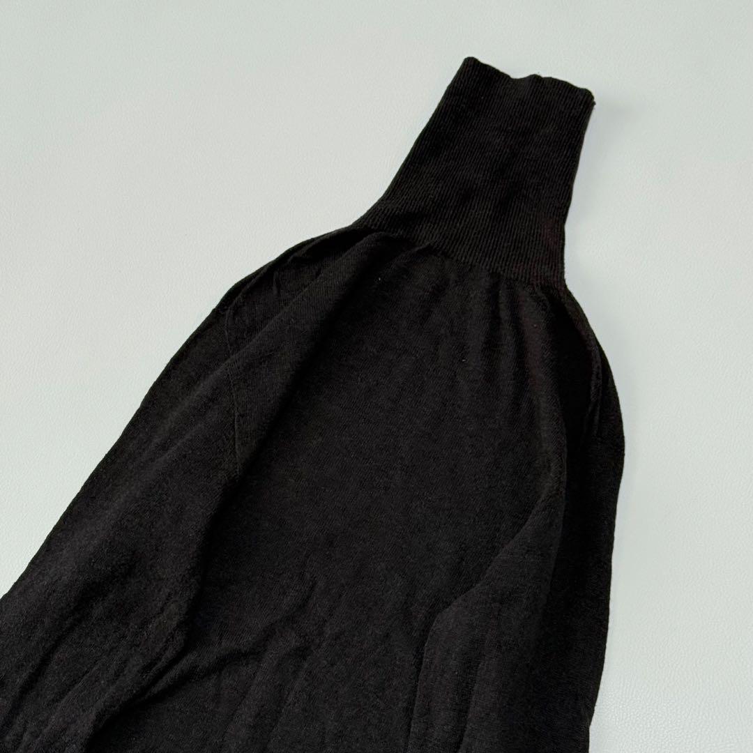 45R スーピマOG超ガーゼのタートルネックＴシャツ R刺繍