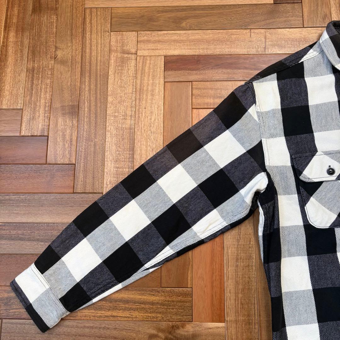 KJ着 COOTIE バッファローチェック ヘビネル　白黒 シャツ クーティー