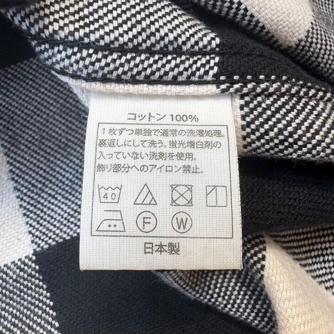 KJ着 COOTIE バッファローチェック ヘビネル　白黒 シャツ クーティー