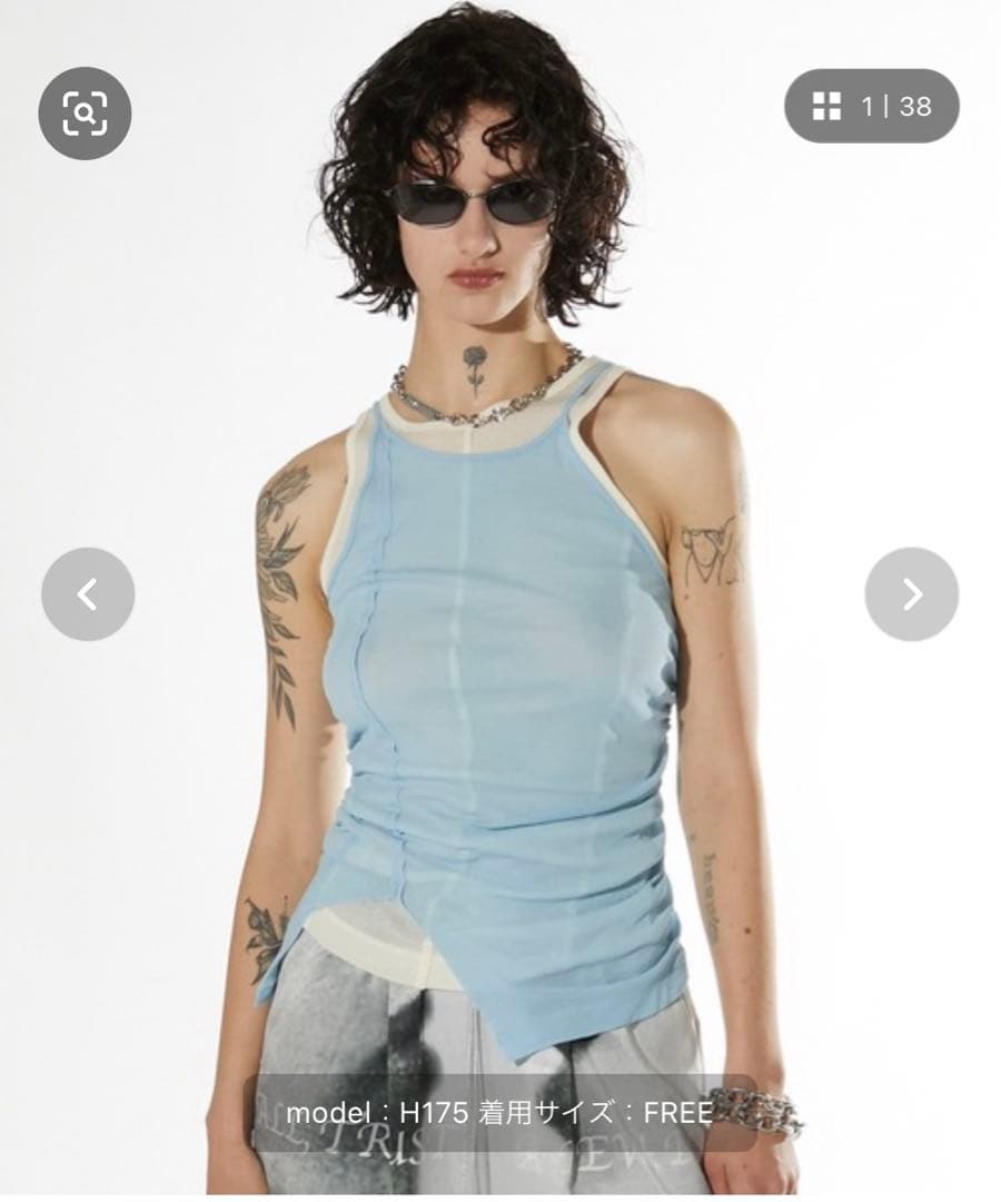 【PRANK PROJECT】ガーゼレイヤードタンクトップ