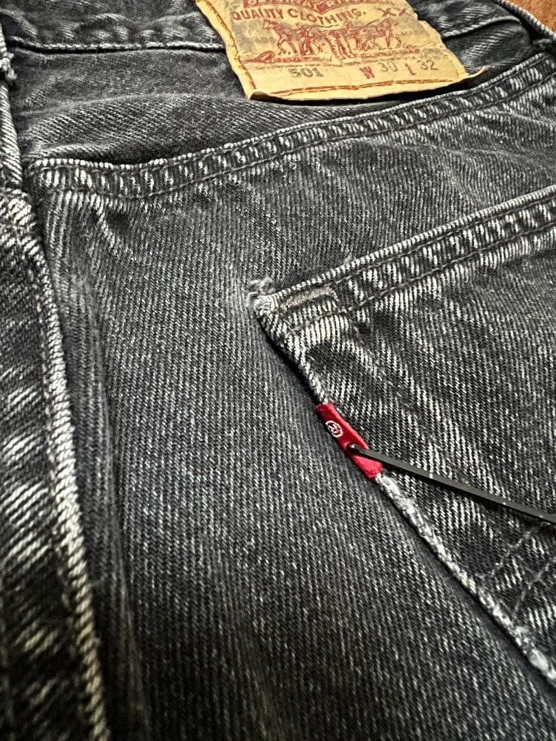90s Levi's 501 USA製先染めブラックＲタブ30×32