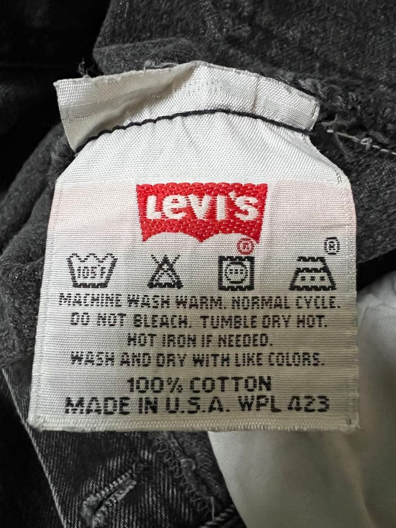 90s Levi's 501 USA製先染めブラックＲタブ30×32