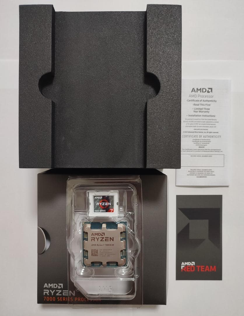 ★【正常動作確認済み】AMD Ryzen7 7800X3D