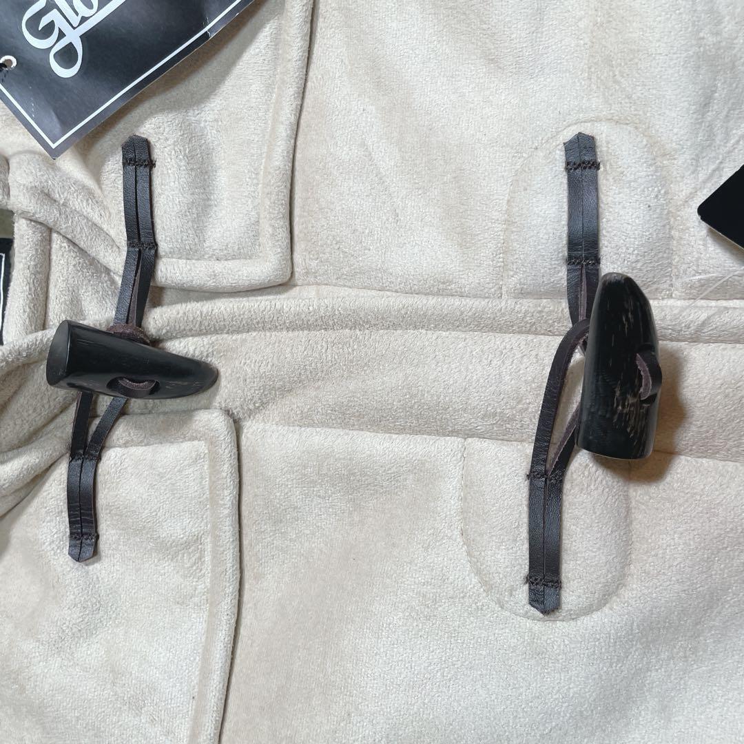 新品　グローバーオール×ナノユニバース　フェイクムートンダッフル　ホワイト　M