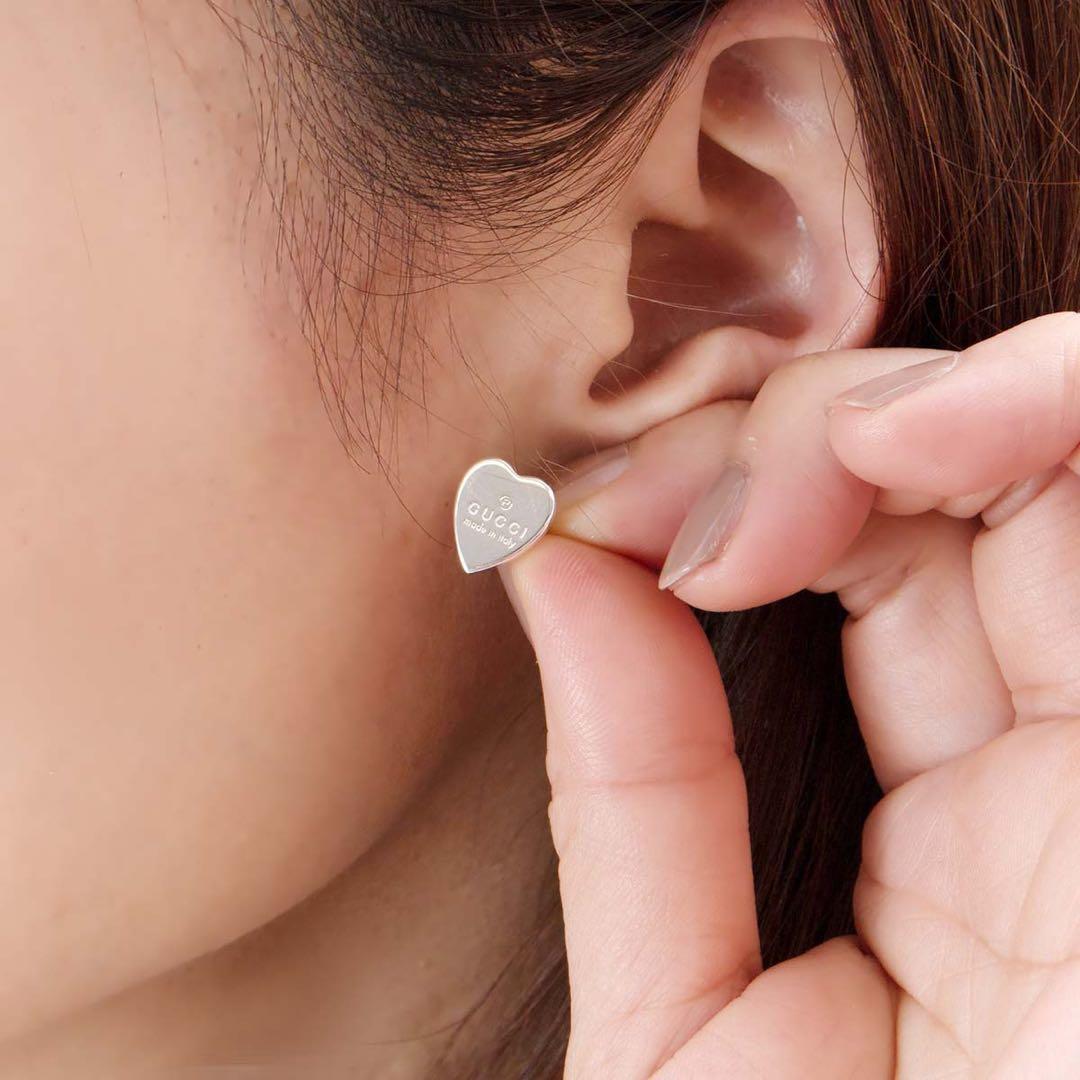 ♡GUCCIハートピアス♡GUCCIシルバーピアス 匿名配送 送料込み