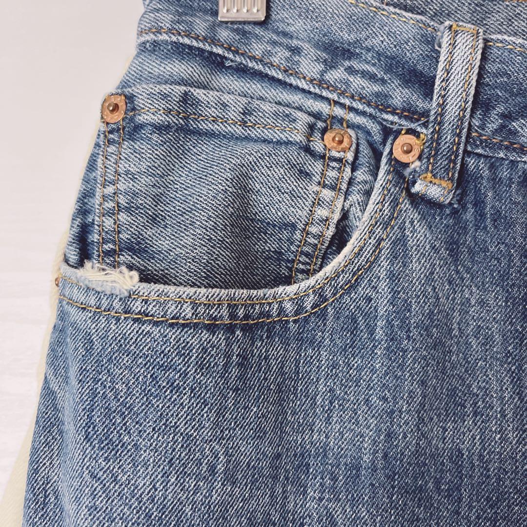 B SIDES JEANS リーバイス　ドッキング　デニム　W24 ワイド