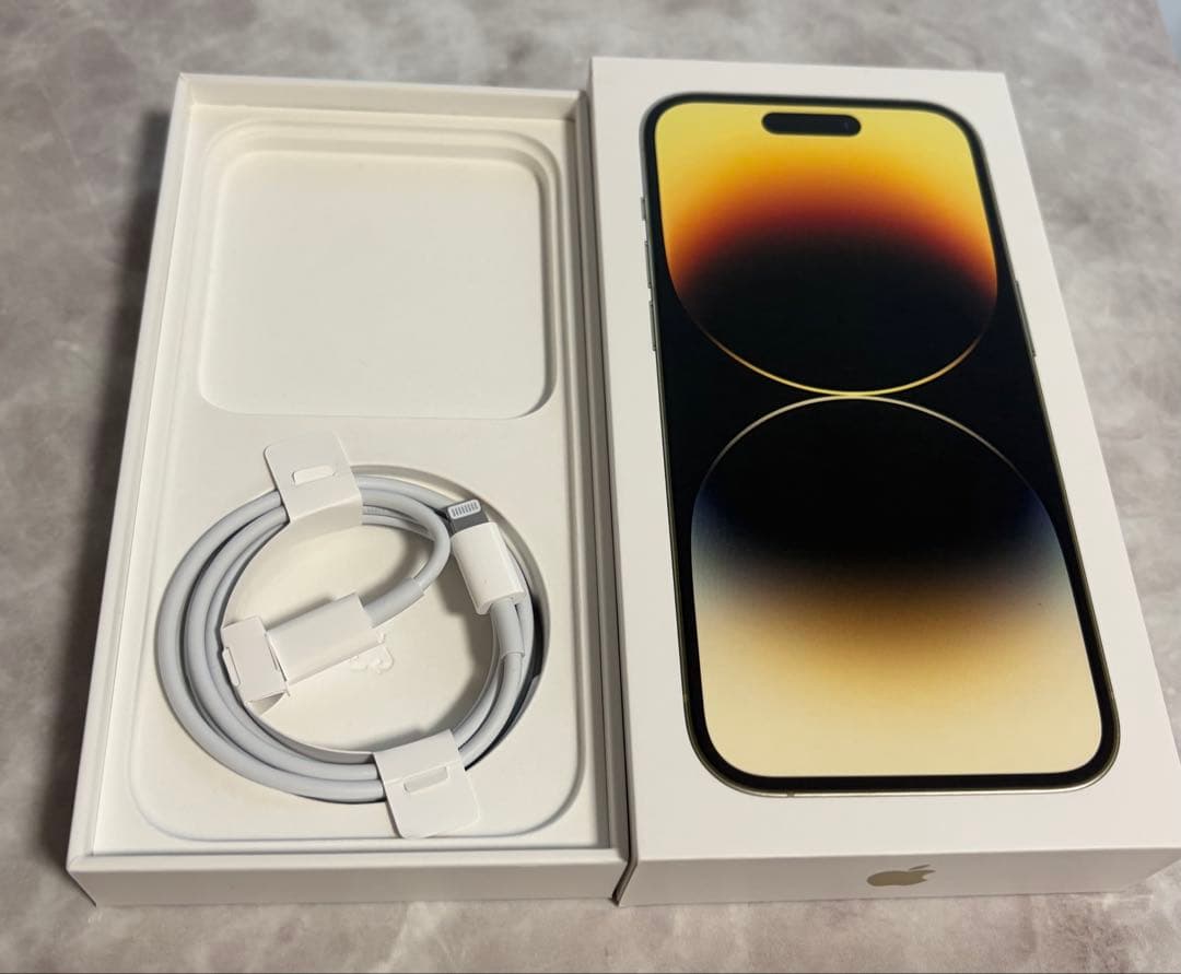 Apple iPhone 14 Pro 128G ゴールド箱付き