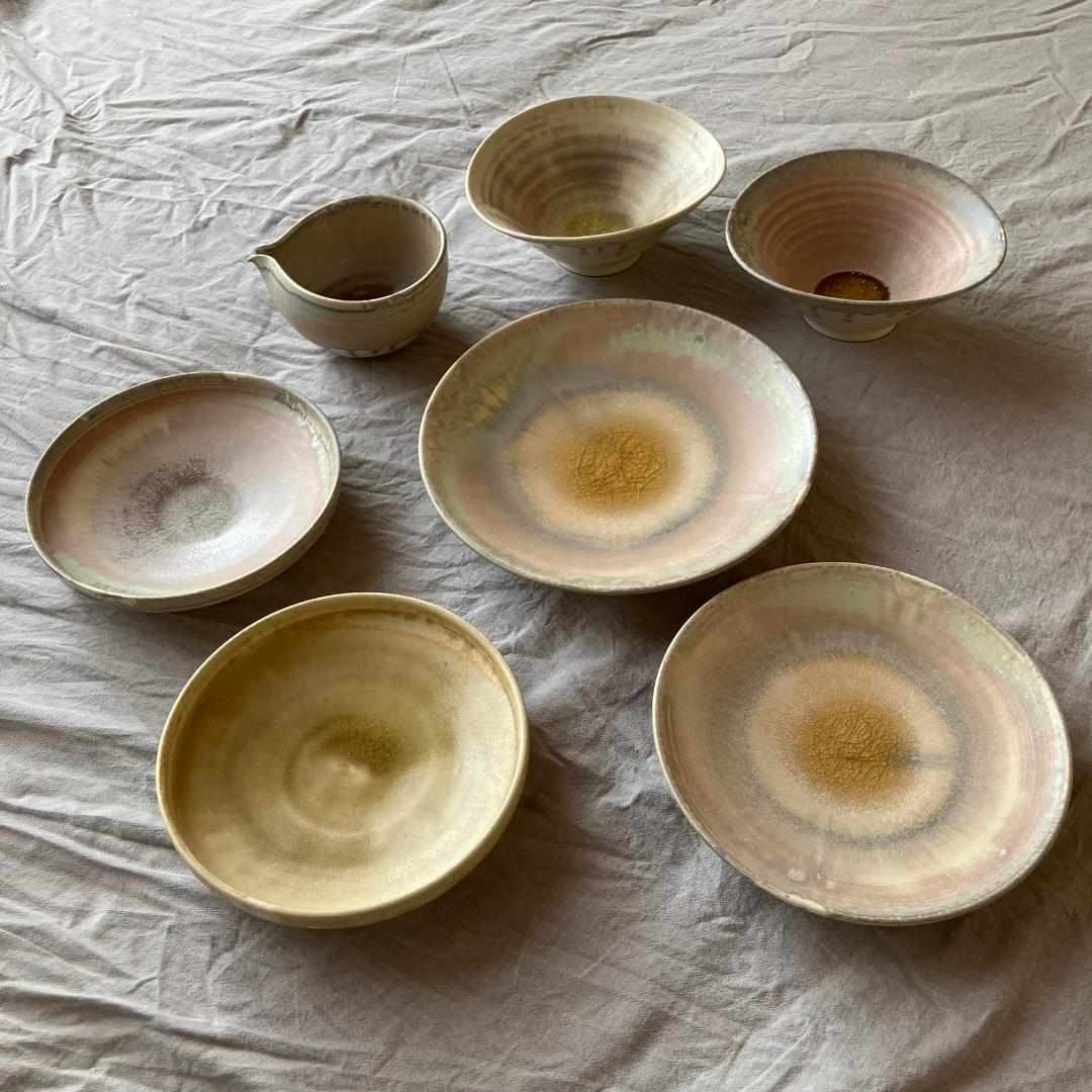 【新品未使用】杉山悠　取り皿　片口　浅鉢　楕円鉢　7点セット