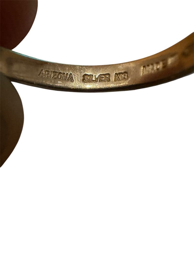 アリゾナフリーダム リング 太陽神 K18 SILVER 16号