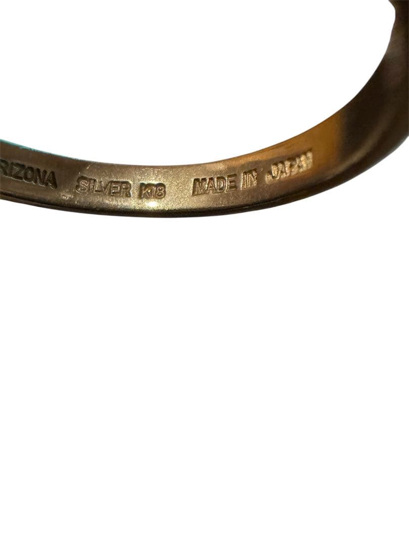 アリゾナフリーダム リング 太陽神 K18 SILVER 16号