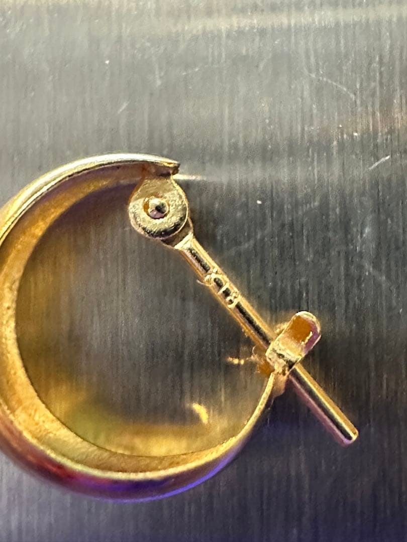 K18フープピアス 片耳用