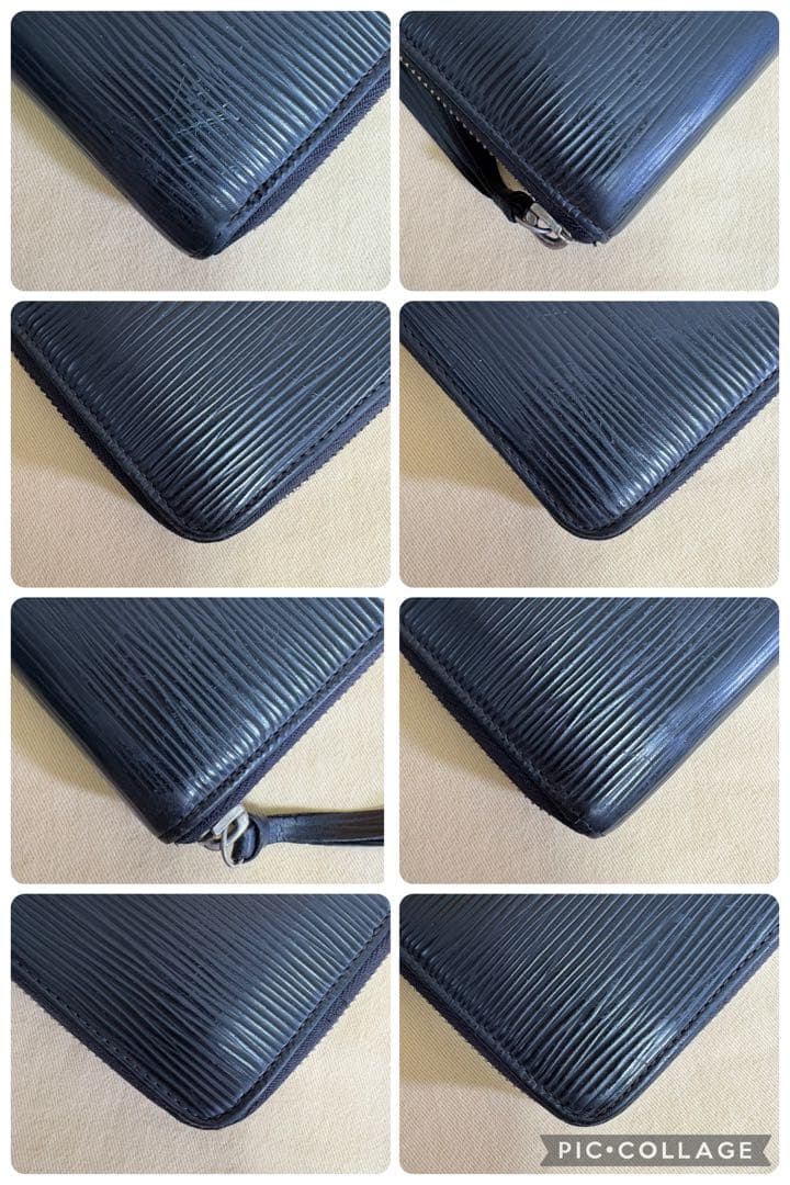 【美品】ルイヴィトン エピ ポルトフォイユクレマンス ラウンドファスナー 長財布