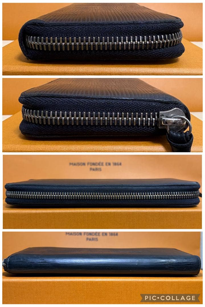 【美品】ルイヴィトン エピ ポルトフォイユクレマンス ラウンドファスナー 長財布