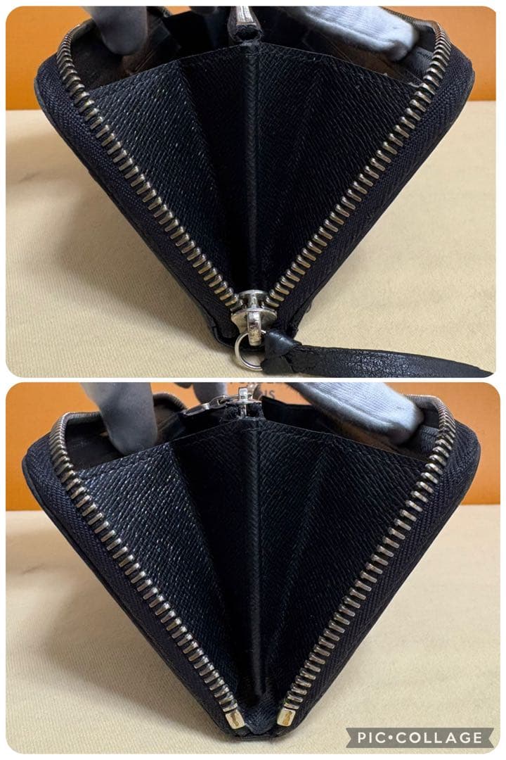 【美品】ルイヴィトン エピ ポルトフォイユクレマンス ラウンドファスナー 長財布