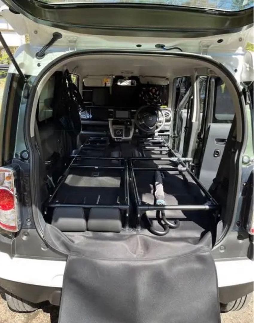 【最終値下げ】車中泊用　手作りフラットベッドキット　スズキハスラー