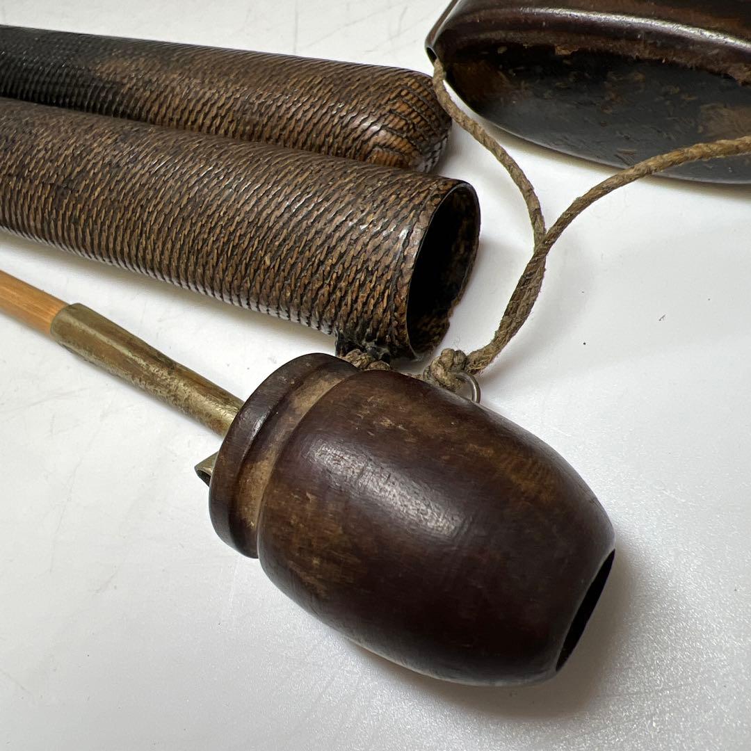 江戸時代　木製印籠、タバコ入　123g 東Y7-1204☆2Fタサオ