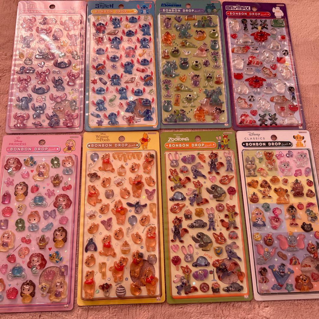 プ*読様 ボンボンドロップシール　8種類