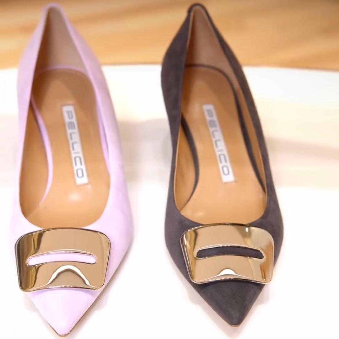 PELLICO ペリーコ アニマ アネッリフィッビア パンプス グレー 35.5