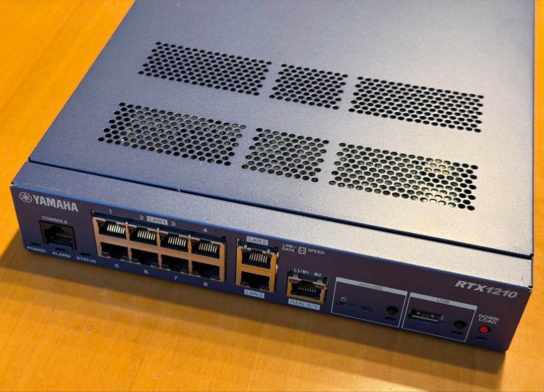 YAMAHA RTX1210 有線LANルーター 最新FW 初期化済み