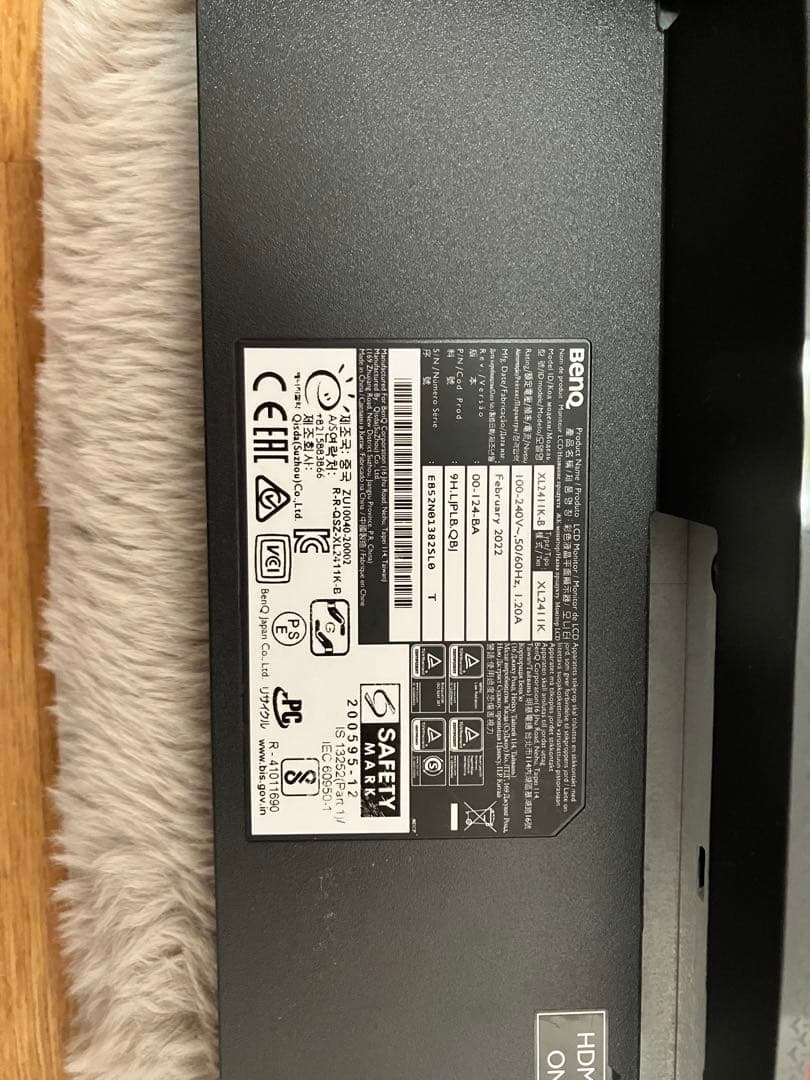 BenQ XL2411k 24インチ モニター