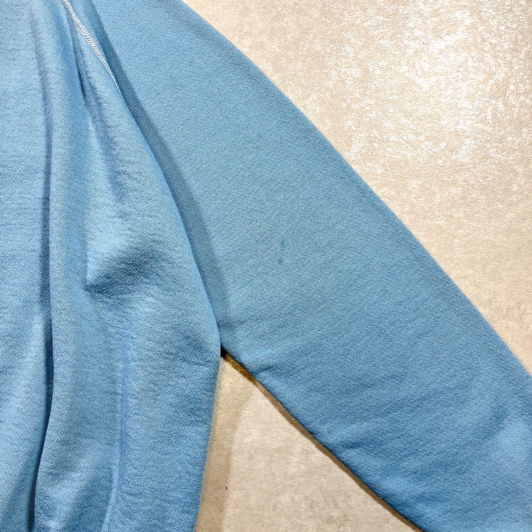 70s 80s Disney 白足ミッキー スウェット USA製 水色 Lサイズ