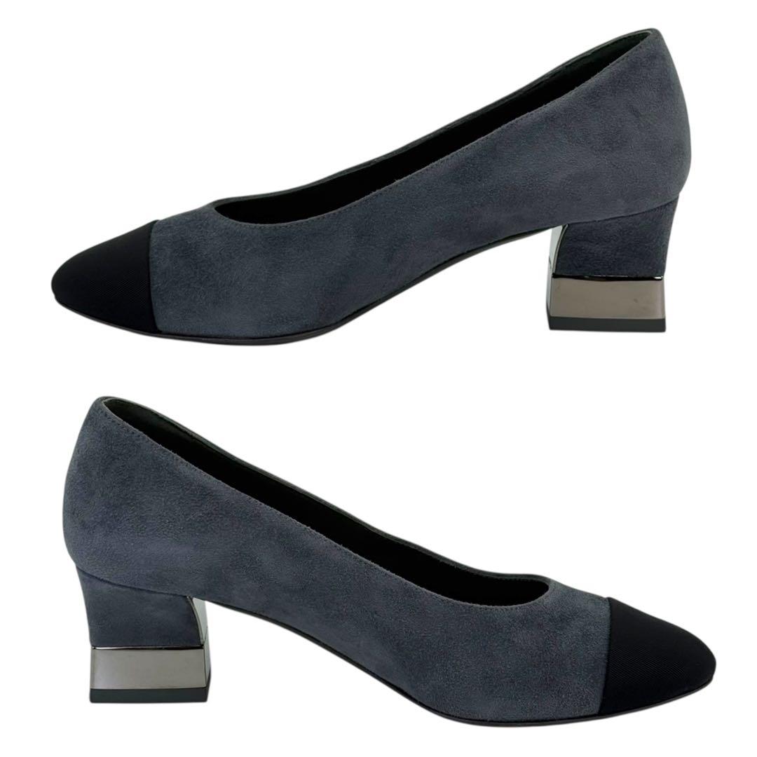 【極美品】シャネル　ココマーク　スエード　レザー　パンプス　ヒール　靴