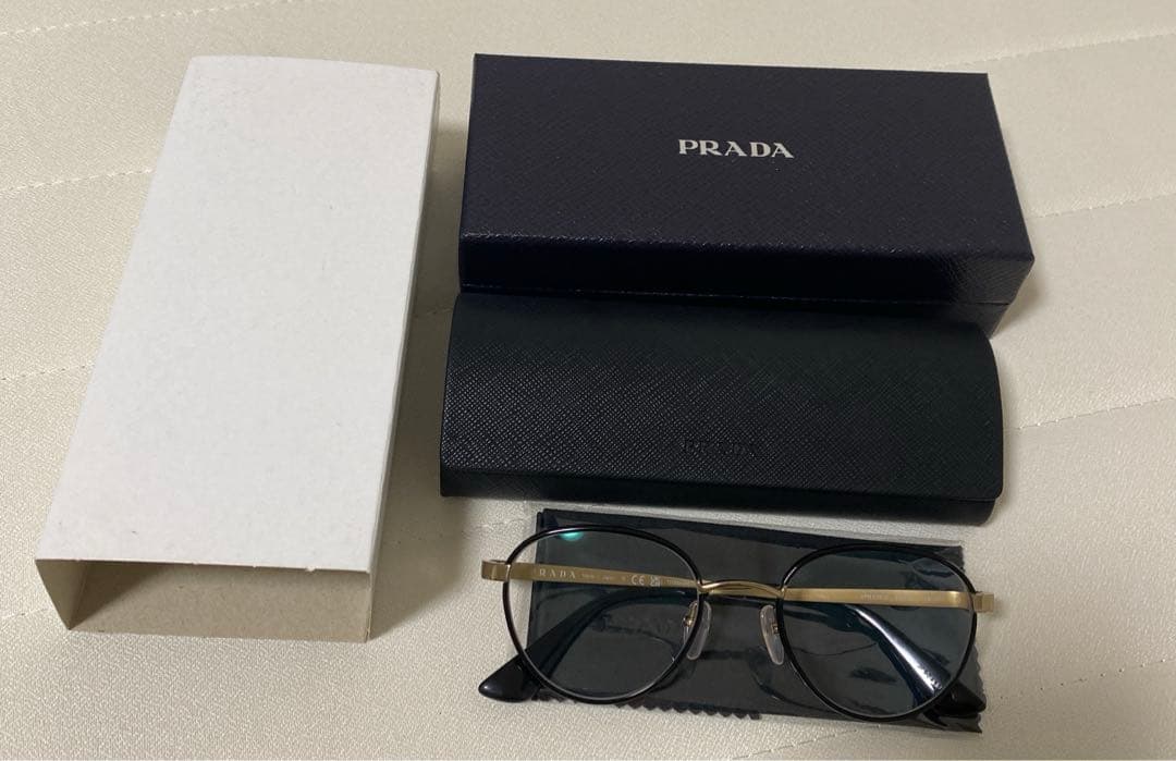 まった♫ PRADA/メガネ/PR57SVD1AB1O1 ボストン 度入り