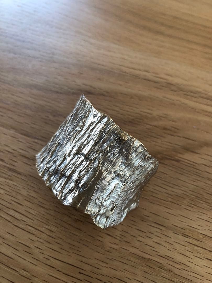 PLUIE ブルーヘアピアス シャンパーニュ（ゴールド色）