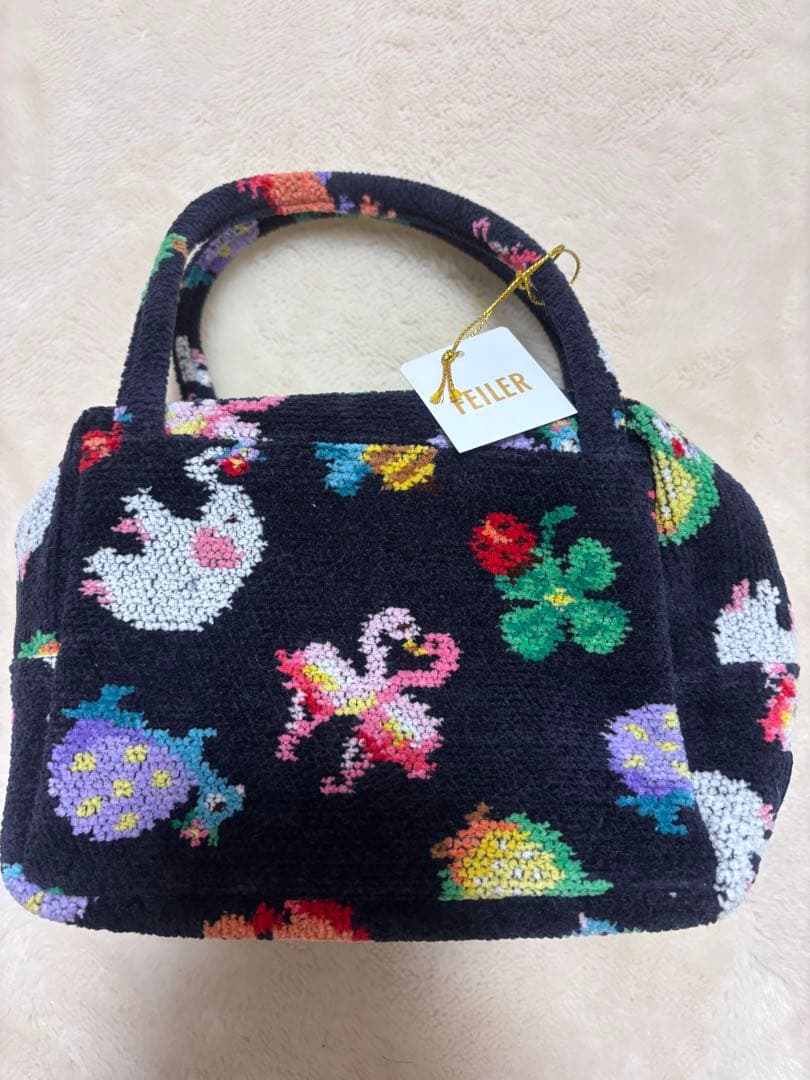 FEILER 神崎恵さん×フェイラー　ファンキーフォーチュン　ミニキューブバッグ