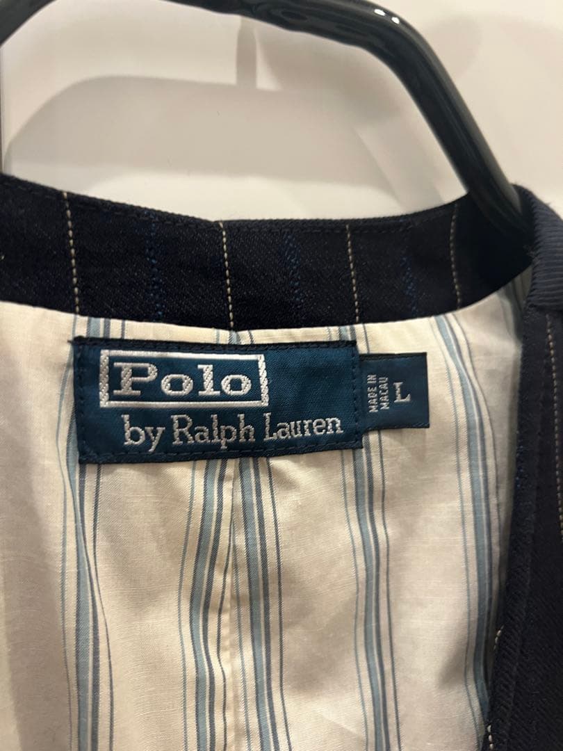 【希少】Ralph Lauren／ラルフローレン／ネイビー／ストライプ／ベスト