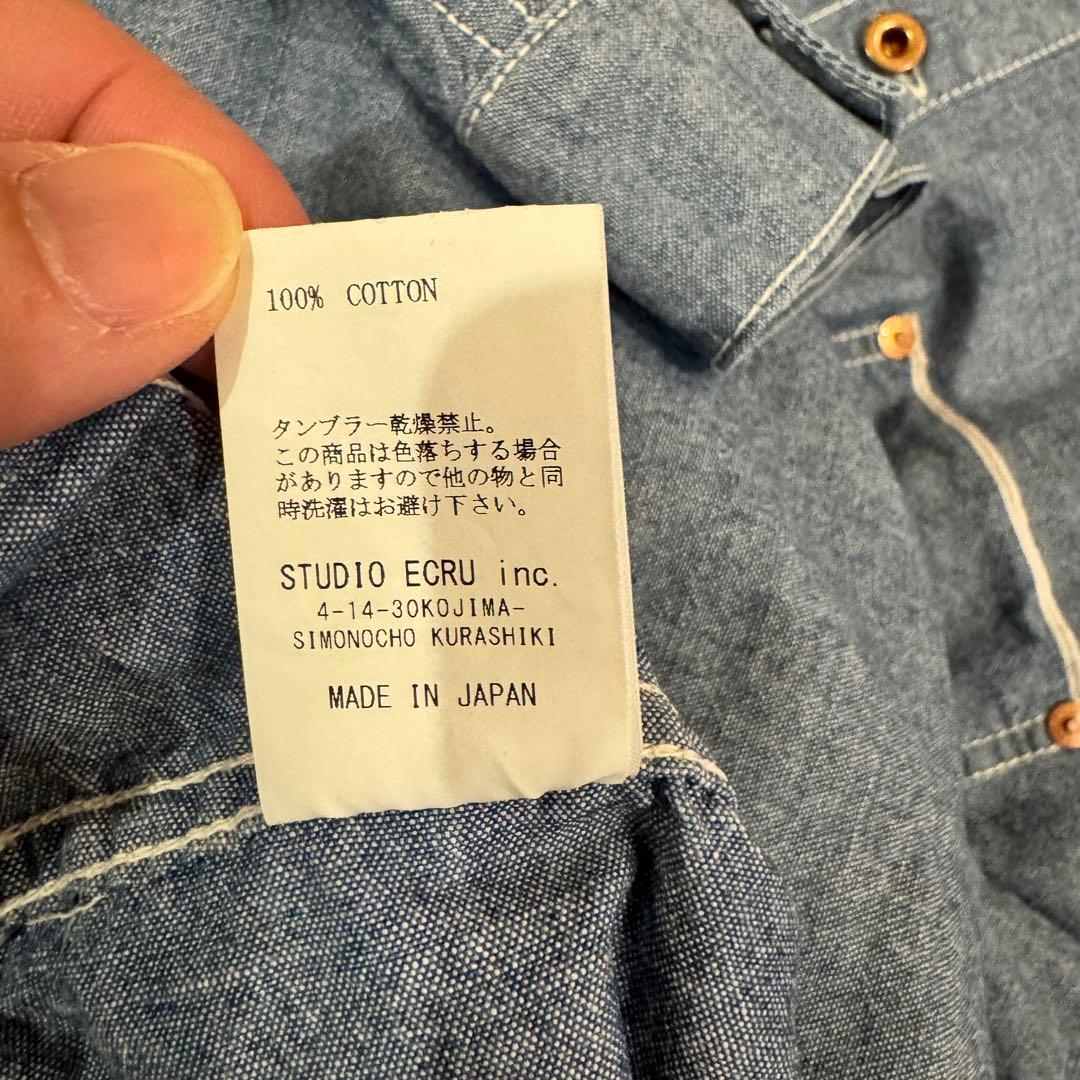 FOB FACTORY F3487 シャンブレー プルオーバーシャツ