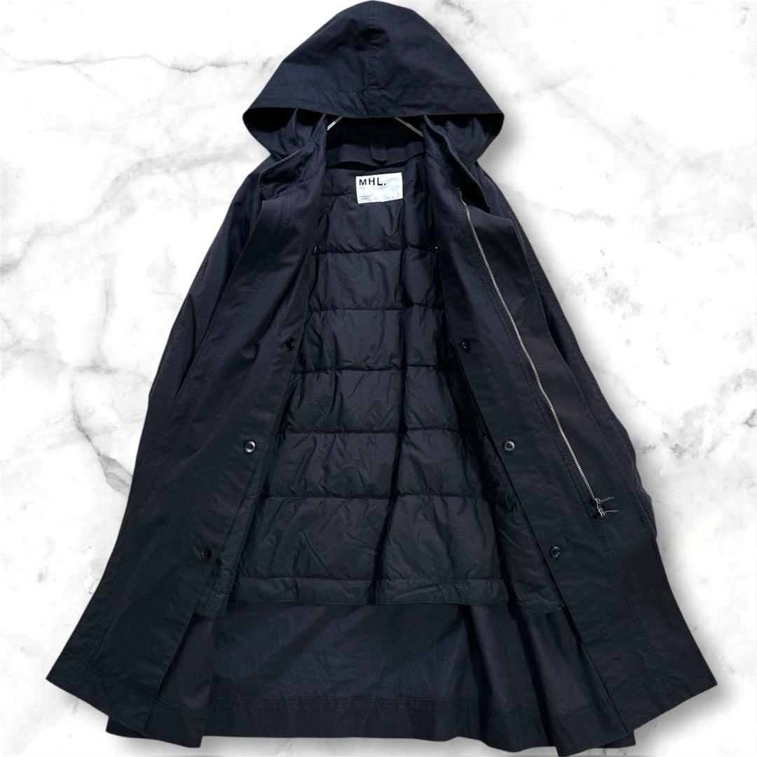 美品 マーガレットハウエル ダウンライナー付き 3WAY モッズコート 黒