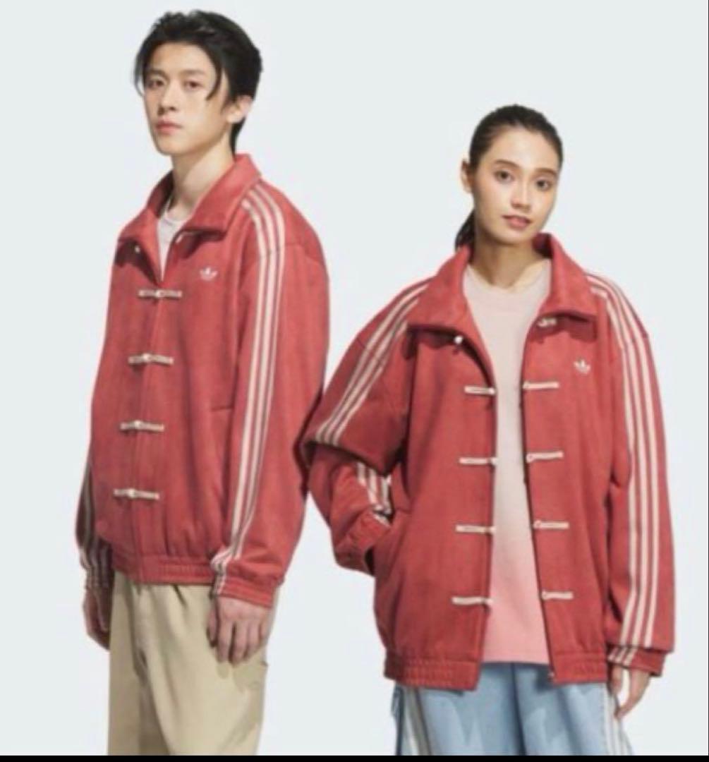adidasアディダス 中国限定 蛇年トラックジャケット レッド 2XLサイズ”