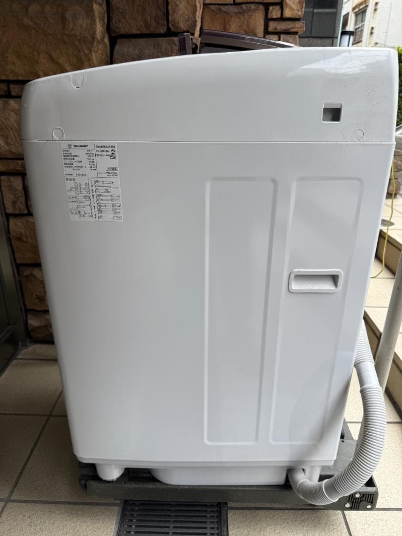 【美品】SHARP シャープ 6キロ 洗濯機 ES-G10EBK 2021年製