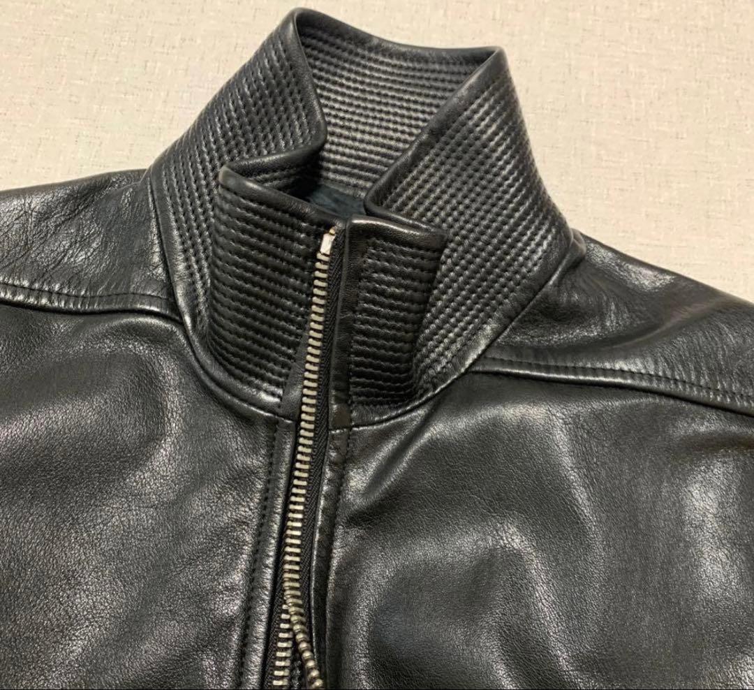 リックオウエンス　レザージャケット　ライダースジャケット