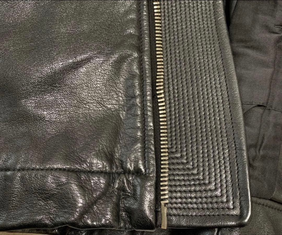 リックオウエンス　レザージャケット　ライダースジャケット