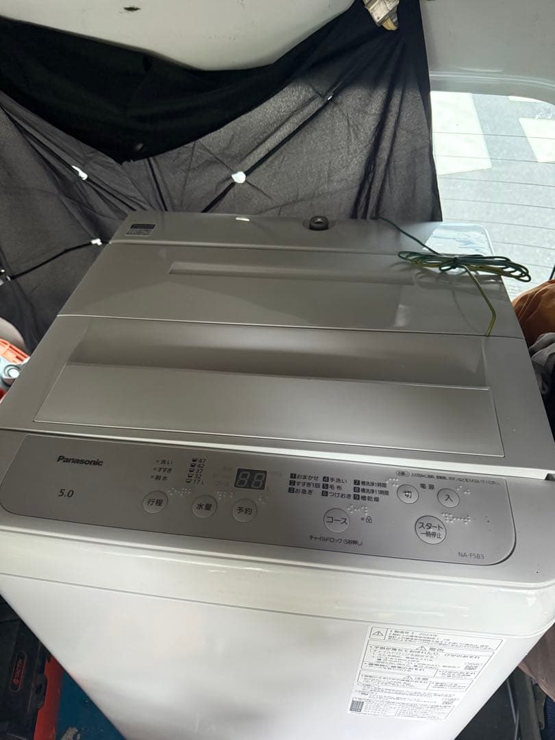 送料込みPanasonic 5.0kg全自動洗濯機 NA-F5B3 2024年製