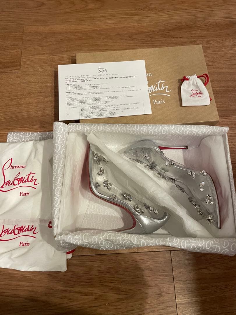 Christian Louboutin クリアビジュー ハイヒール