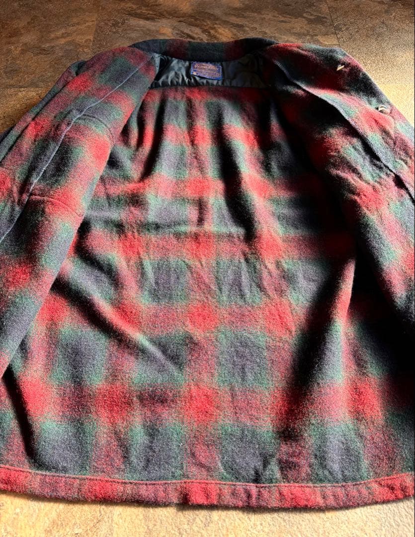 70S PENDLETON ペンドルトン オンブレ ボードシャツ オープンカラー