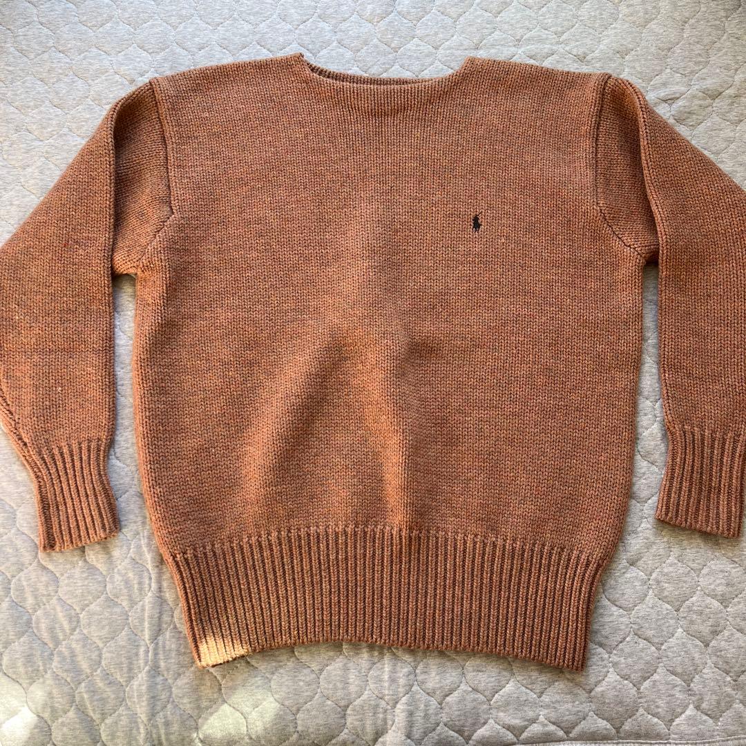 美品Polo by Ralph Lauren ピンクニットセーター M